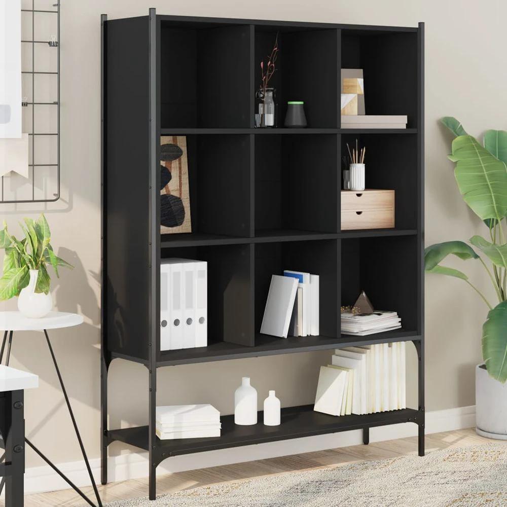 vidaXL Bookcase Black 102x30x141.5 cm vidaXL Engineered Wood - Uncategorized Bookcase