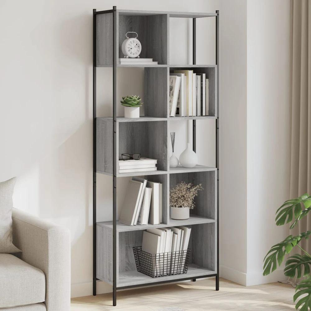 Bookcase Black 72x28x172 cm vidaXL Engineered Wood by vidaXL