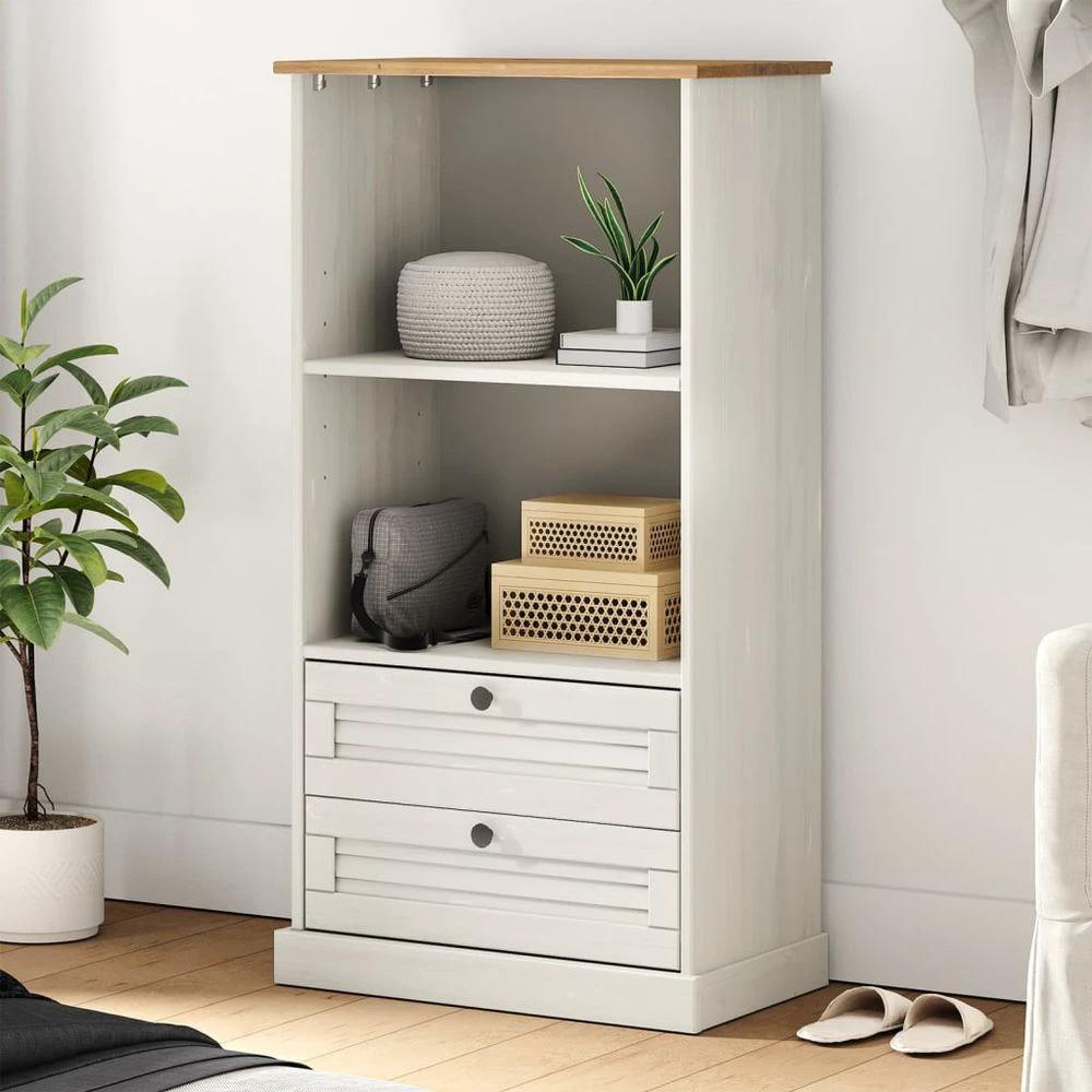 vidaXL Bookcase VIGO 60x35x114.5 cm Solid Wood Pine vidaXL - Uncategorized Bookcase