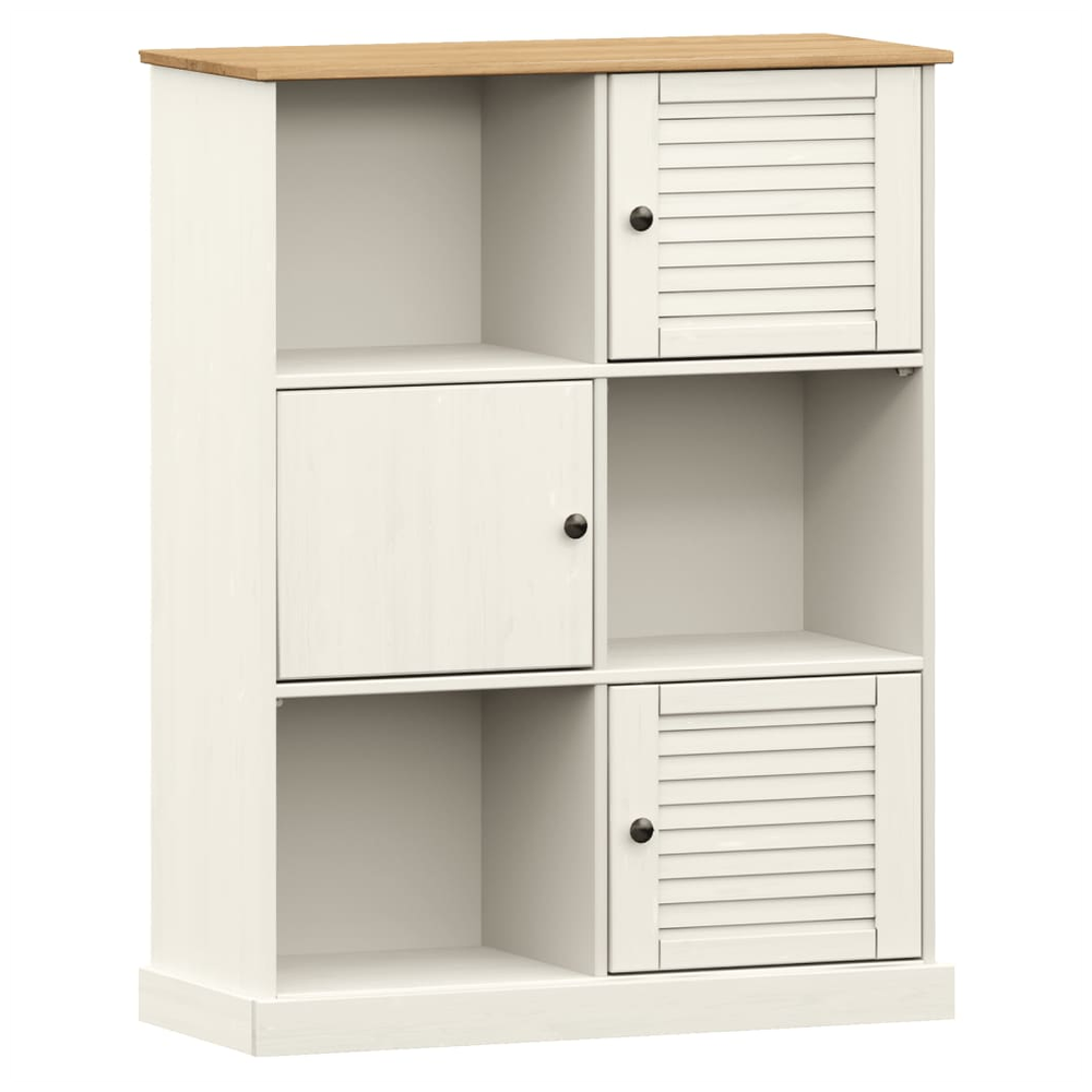 vidaXL Bookcase VIGO 90x35x114.5 cm vidaXL Solid Wood Pine - Uncategorized Bookcase