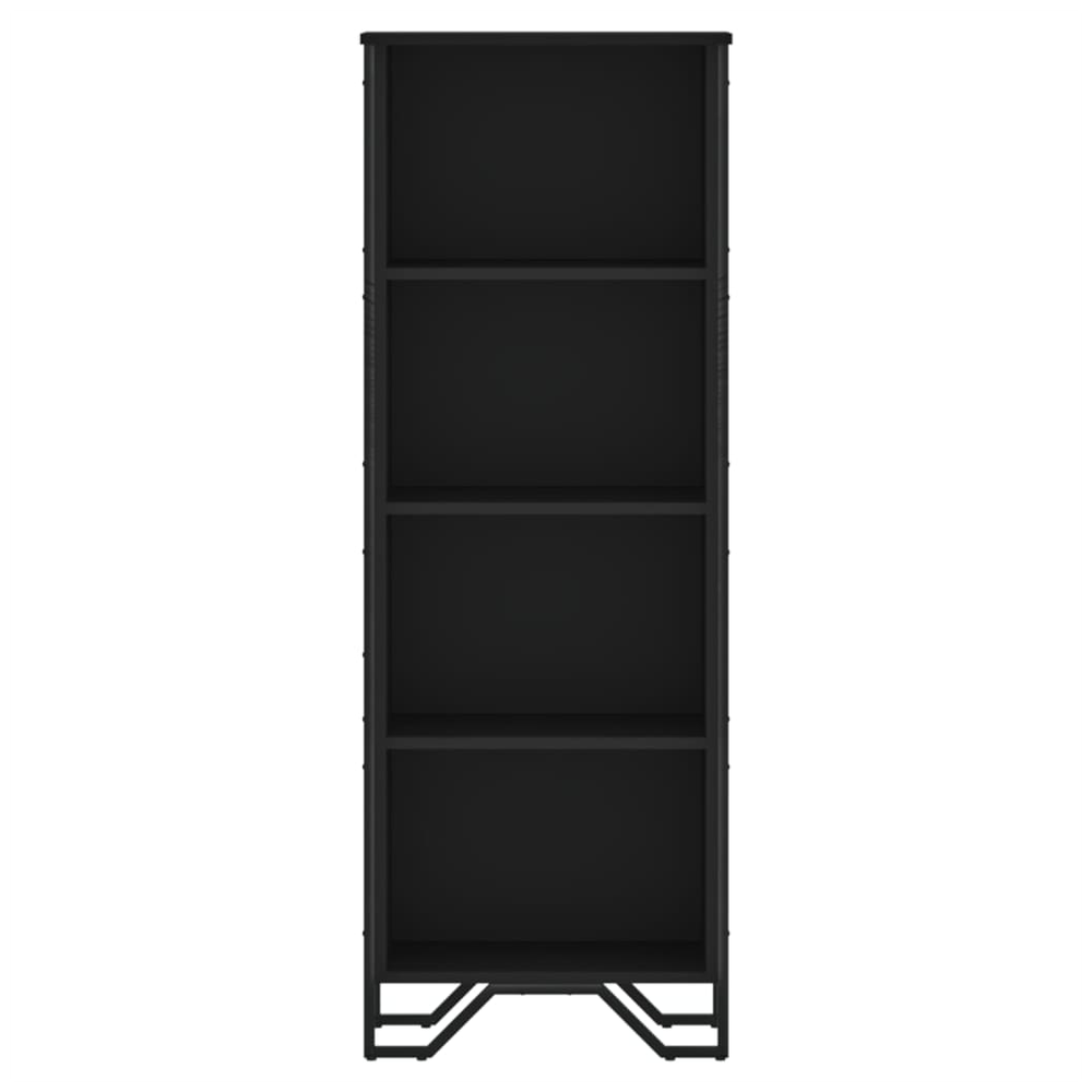 Bookcase Black 50x31x137.5 cm vidaXL Engineered Wood by vidaXL