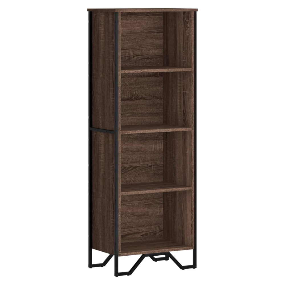Bookcase Brown Oak 50x31x137.5 cm vidaXL Engineered Wood by vidaXL