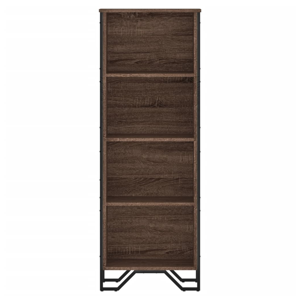 Bookcase Brown Oak 50x31x137.5 cm vidaXL Engineered Wood by vidaXL