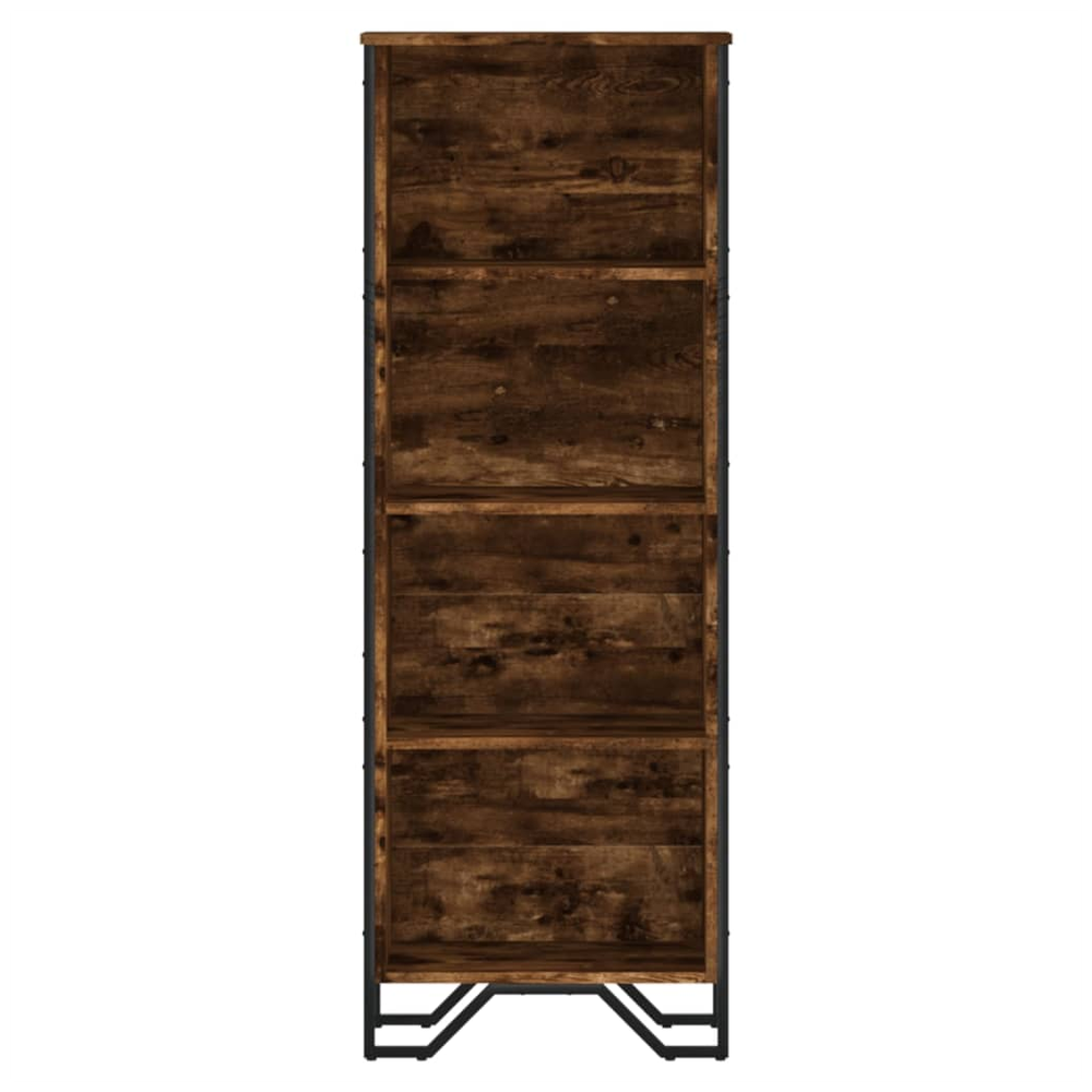 vidaXL Bookcase Smoked Oak 50x31x137.5 cm vidaXL Engineered Wood - Uncategorized Bookcase
