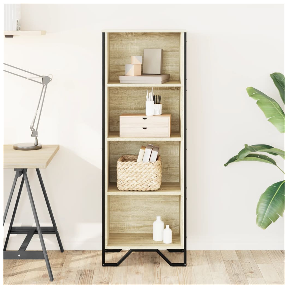 vidaXL Bookcase Sonoma Oak 50x31x137.5 cm vidaXL Engineered Wood - Uncategorized Bookcase