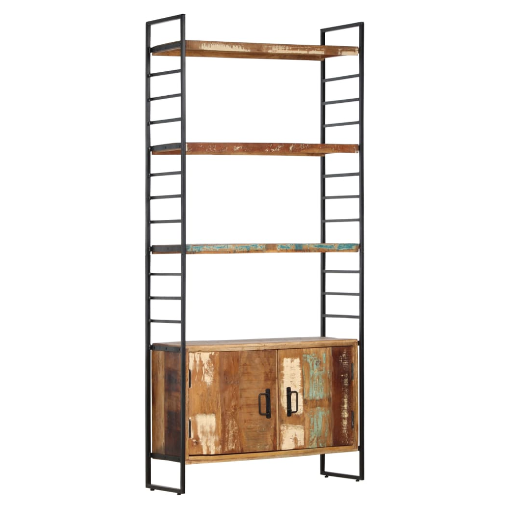 4-Tier vidaXL Bookcase 80x30x180 cm Solid Reclaimed Wood by vidaXL
