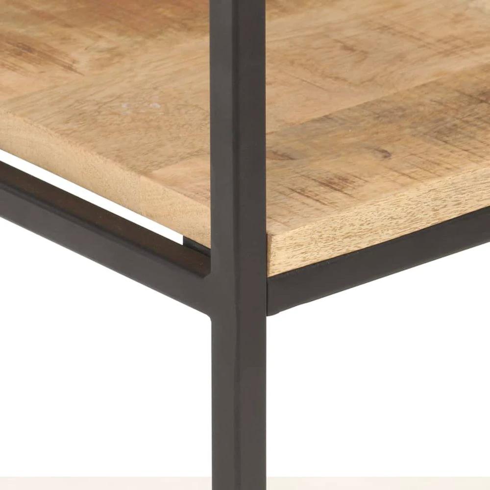 vidaXL Bookcase 80x30x180 cm Rough Mango Wood vidaXL - Uncategorized Bookcase
