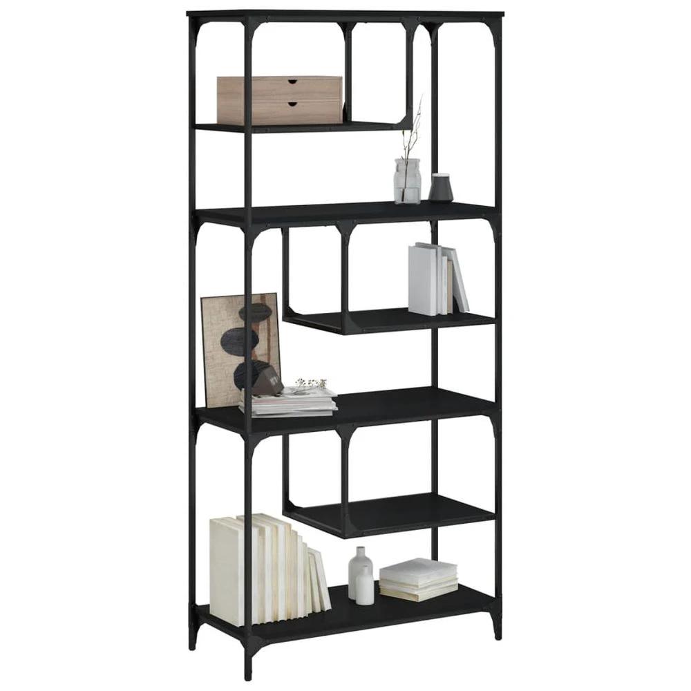 vidaXL Bookcase Black 81x36x176 cm vidaXL Engineered Wood - Uncategorized Bookcase