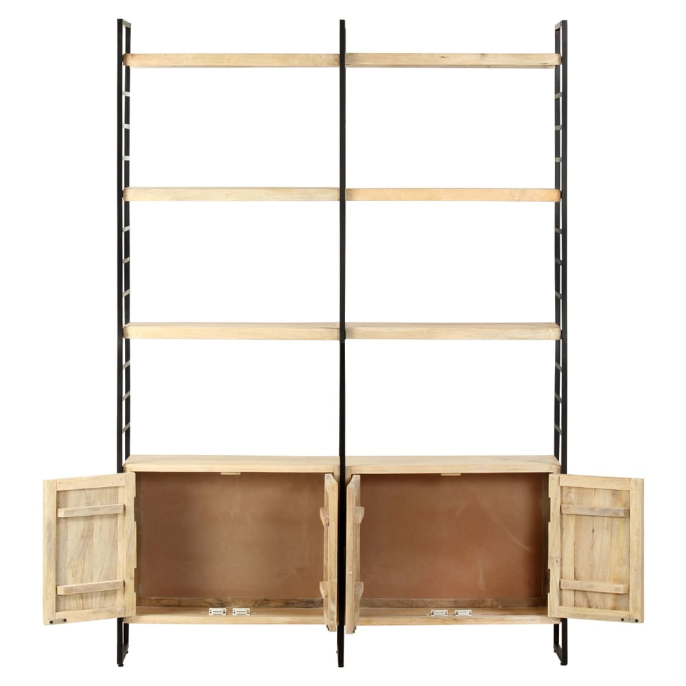 vidaXL 4-Tier vidaXL Bookcase 124x30x180 cm Solid Mango Wood - Uncategorized Bookcase