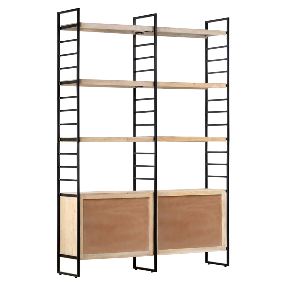 vidaXL 4-Tier vidaXL Bookcase 124x30x180 cm Solid Mango Wood - Uncategorized Bookcase