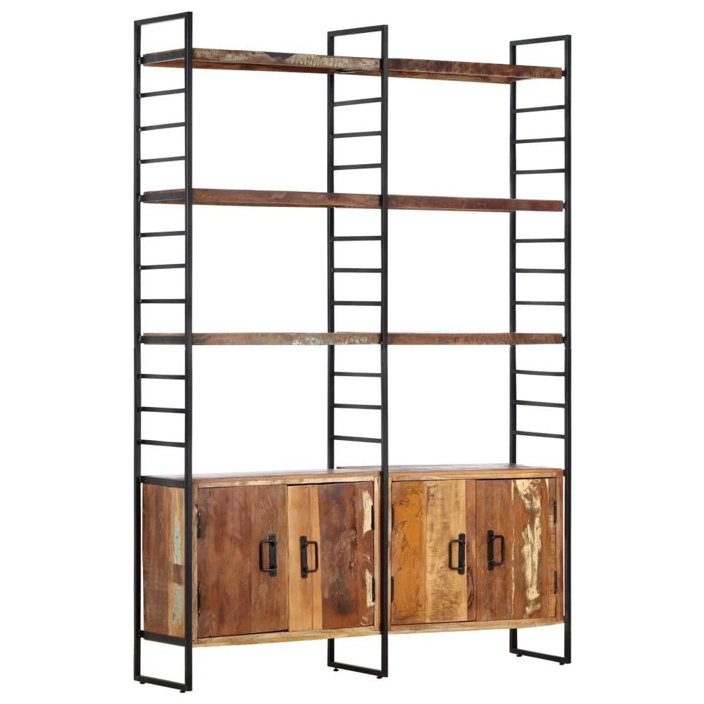 vidaXL 4-Tier vidaXL Bookcase 124x30x180 cm Solid Mango Wood - Uncategorized Bookcase