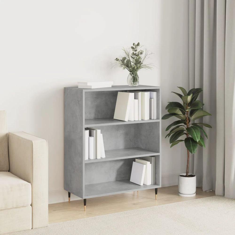 Bookcase White 69.5x32.5x90 cm vidaXL Engineered Wood by vidaXL