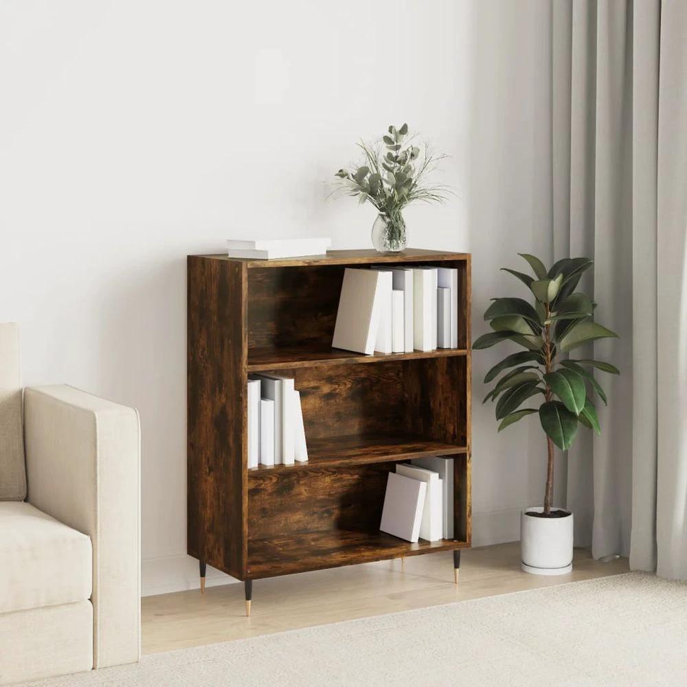 Bookcase White 69.5x32.5x90 cm vidaXL Engineered Wood by vidaXL