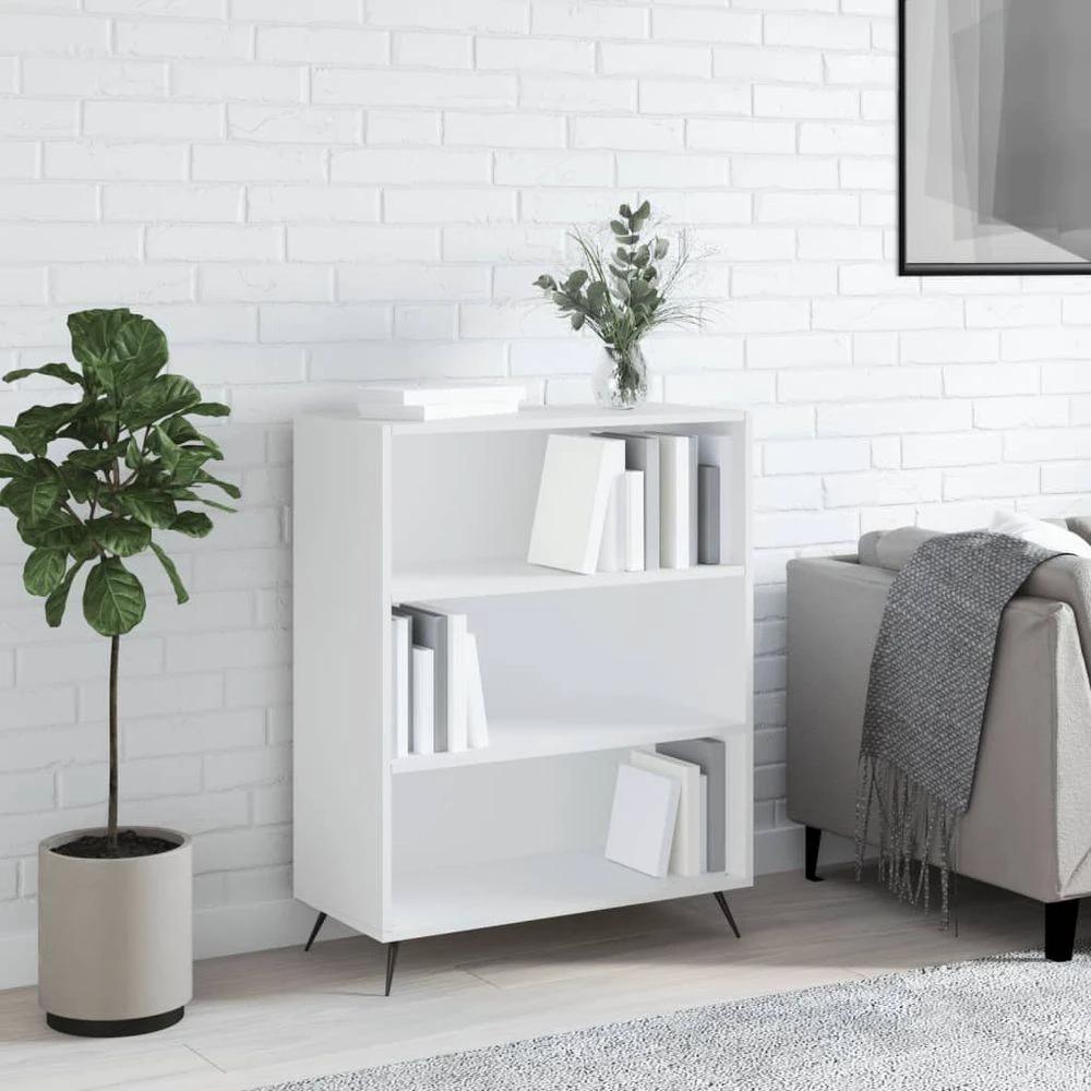 Bookcase White 69.5x32.5x90 cm vidaXL Engineered Wood by vidaXL