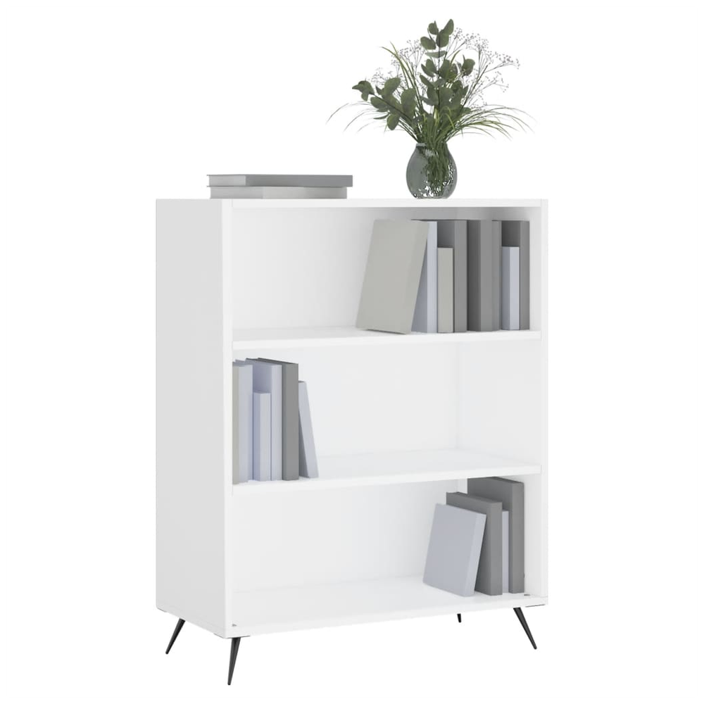 Bookcase White 69.5x32.5x90 cm vidaXL Engineered Wood by vidaXL