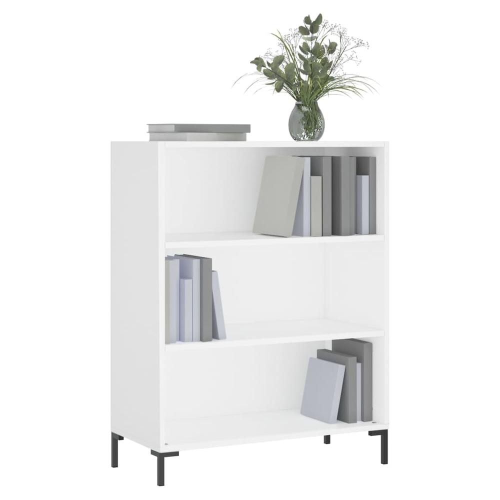 Bookcase White 69.5x32.5x90 cm vidaXL Engineered Wood by vidaXL