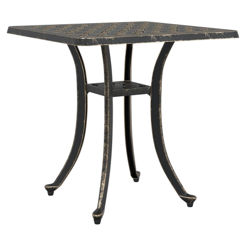 vidaXL Garden Table Bronze 53x53x53 cm Cast Aluminium by vidaXL