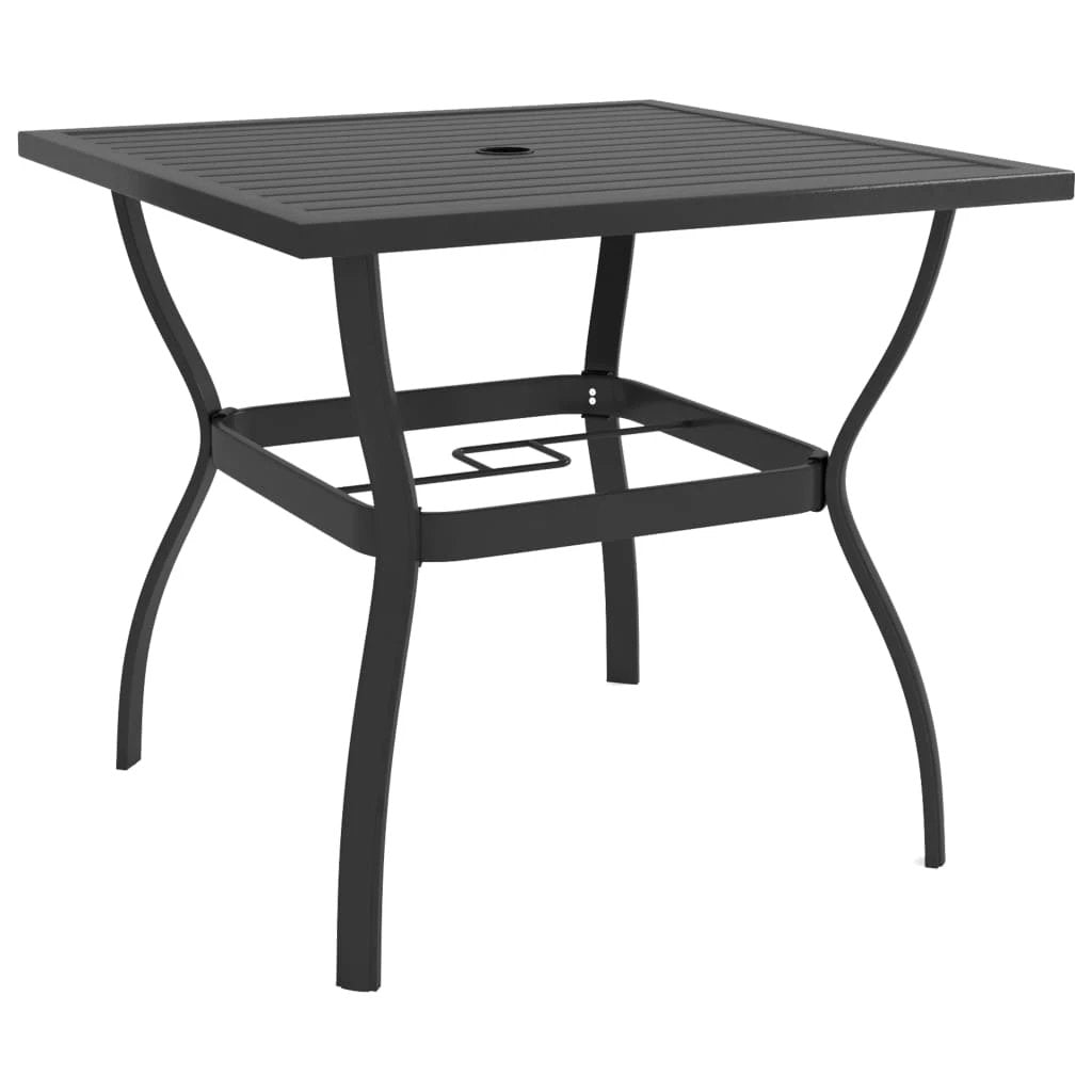 vidaXL Garden Table Brown 81.5x81.5x72 cm Steel by vidaXL