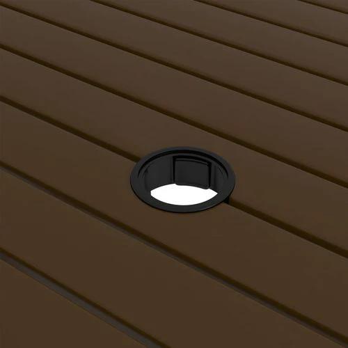 vidaXL vidaXL Garden Table Brown 81.5x81.5x72 cm Steel -