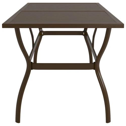 vidaXL vidaXL Garden Table Brown 81.5x81.5x72 cm Steel -
