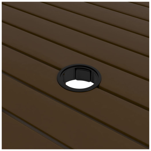 vidaXL Garden Table Brown 81.5x81.5x72 cm Steel by vidaXL