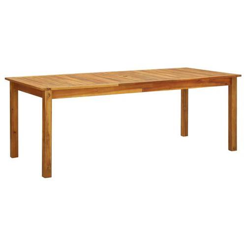 vidaXL Garden Table 200x90x74 cm Solid Acacia Wood by vidaXL