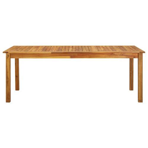 vidaXL Garden Table 200x90x74 cm Solid Acacia Wood by vidaXL