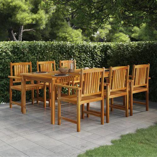 vidaXL Garden Table 200x90x74 cm Solid Acacia Wood by vidaXL