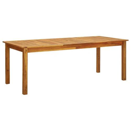 vidaXL Garden Table 200x90x74 cm Solid Acacia Wood by vidaXL