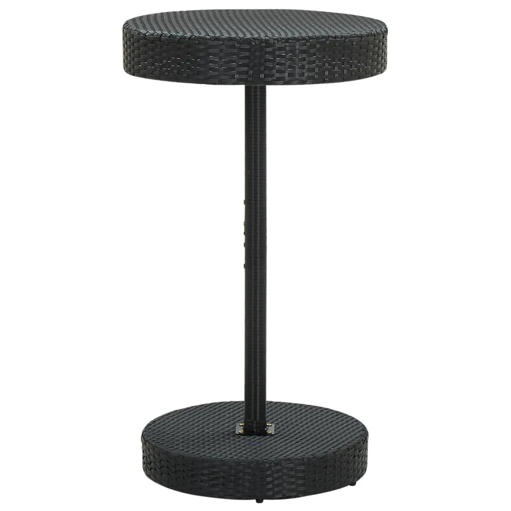vidaXL Garden Table Brown 60.5x106 cm Poly Rattan by vidaXL