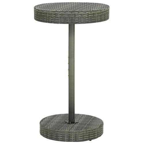 vidaXL vidaXL Garden Table Brown 60.5x106 cm Poly Rattan -
