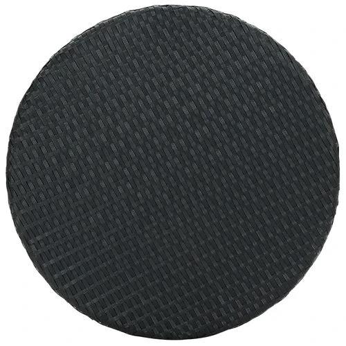 vidaXL Garden Table Brown 60.5x106 cm Poly Rattan by vidaXL