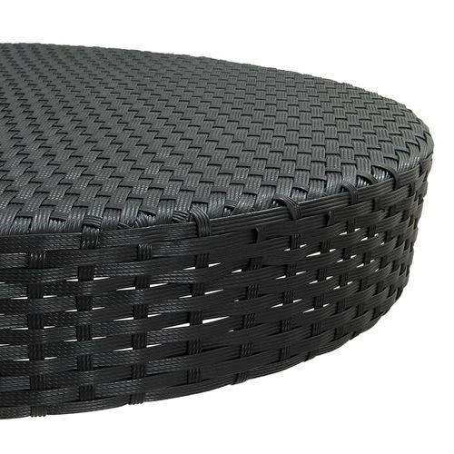 vidaXL Garden Table Brown 60.5x106 cm Poly Rattan by vidaXL