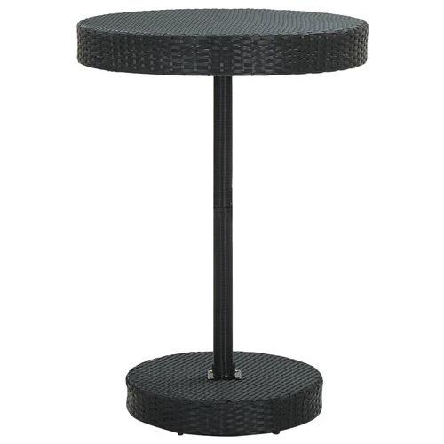 vidaXL Garden Table Brown 60.5x106 cm Poly Rattan by vidaXL