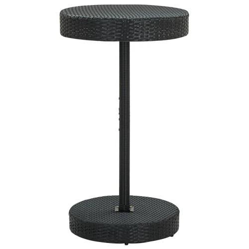 vidaXL Garden Table Brown 60.5x106 cm Poly Rattan by vidaXL
