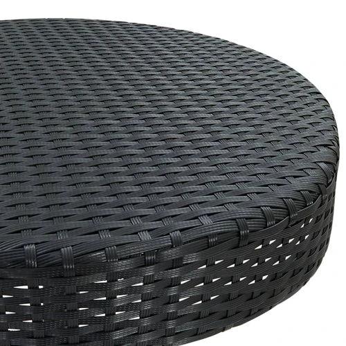 vidaXL Garden Table Brown 60.5x106 cm Poly Rattan by vidaXL