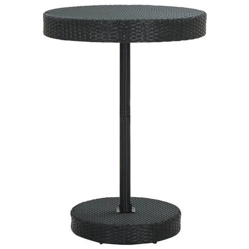 vidaXL vidaXL Garden Table Brown 60.5x106 cm Poly Rattan -