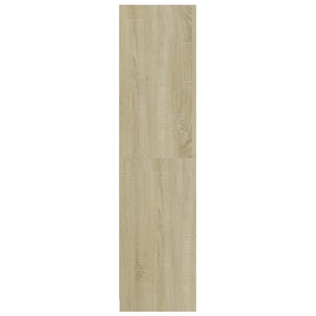 Wardrobe with Drawers Smoked Oak 50x50x200 cm Engineered Wood by vidaXL