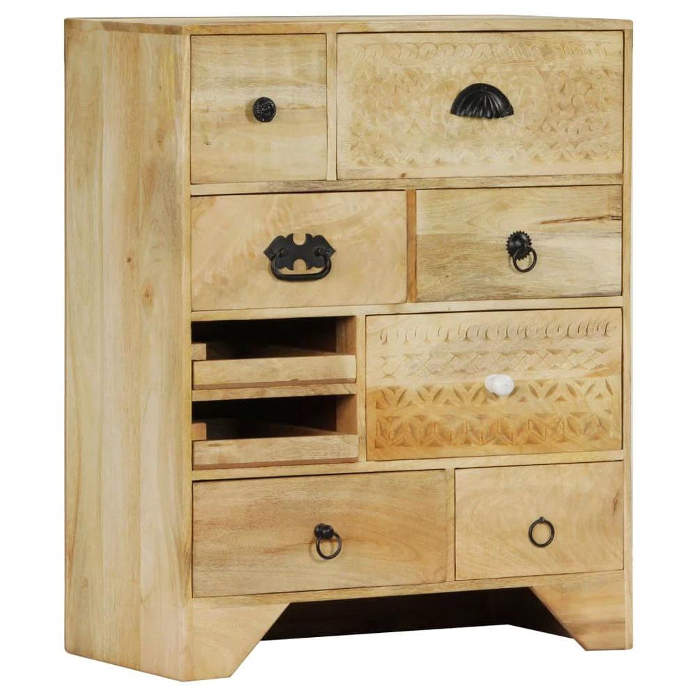 vidaXL Chest of Drawers 60x30x75 cm vidaXL Solid Mango Wood - Uncategorized Chest of Drawers