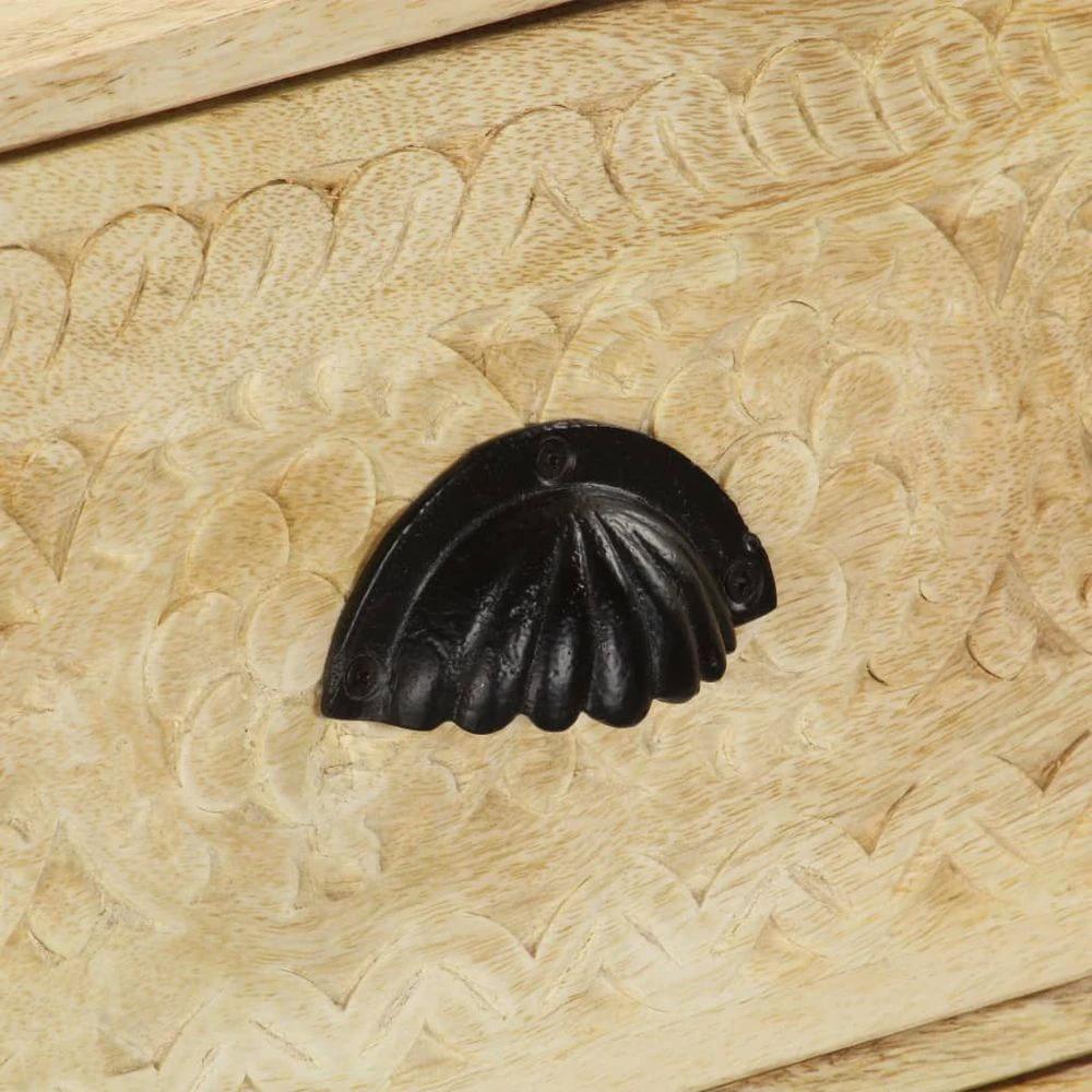 vidaXL Chest of Drawers 60x30x75 cm vidaXL Solid Mango Wood - Uncategorized Chest of Drawers