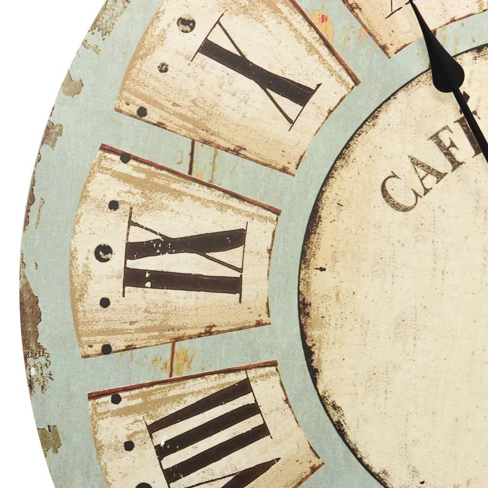 Wall Clock Multicolour 60 cm MDF - Clock from vidaXL