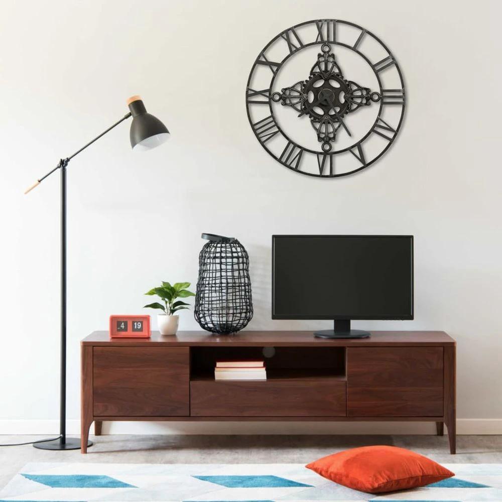 Wall Clock Silver 78 cm Metal - Clock from vidaXL