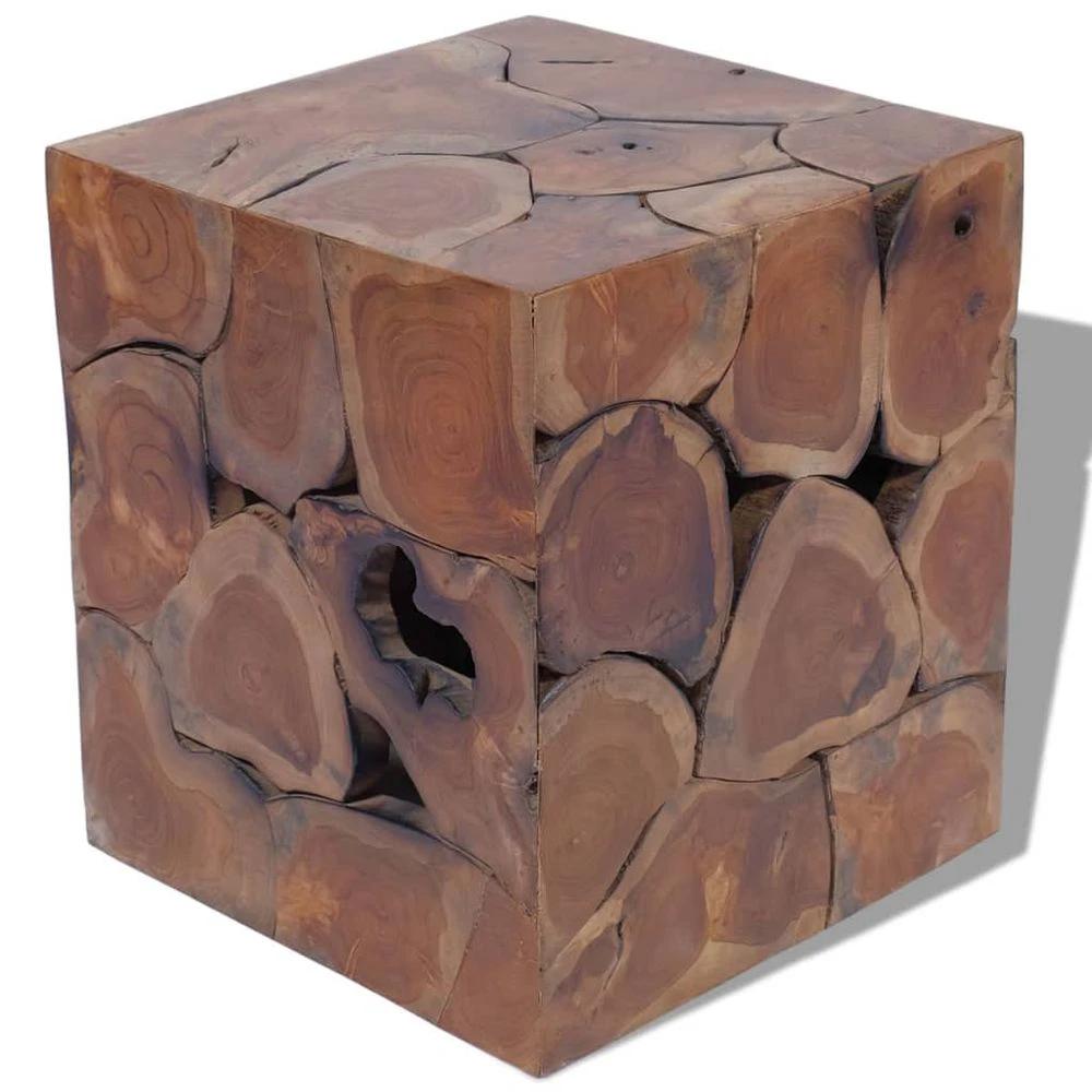 Stools/Coffee Table Solid Teak vidaXL by vidaXL