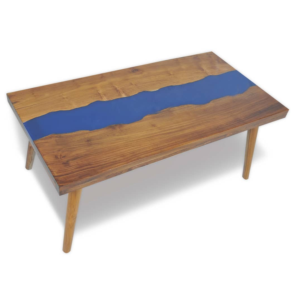 vidaXL Coffee Table Teak Resin 100x50x40 cm vidaXL - Coffee Tables Coffee Table