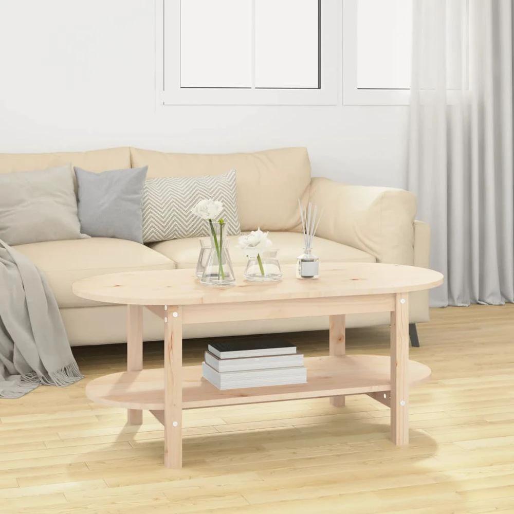 vidaXL Coffee Table 110x55x45 cm vidaXL Solid Wood Pine - Coffee Tables Coffee Table