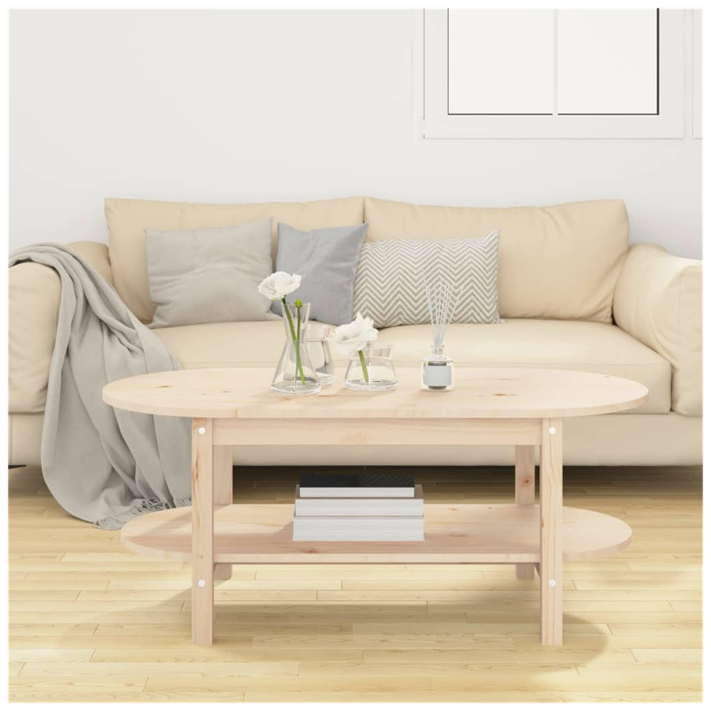 vidaXL Coffee Table 110x55x45 cm vidaXL Solid Wood Pine - Coffee Tables Coffee Table