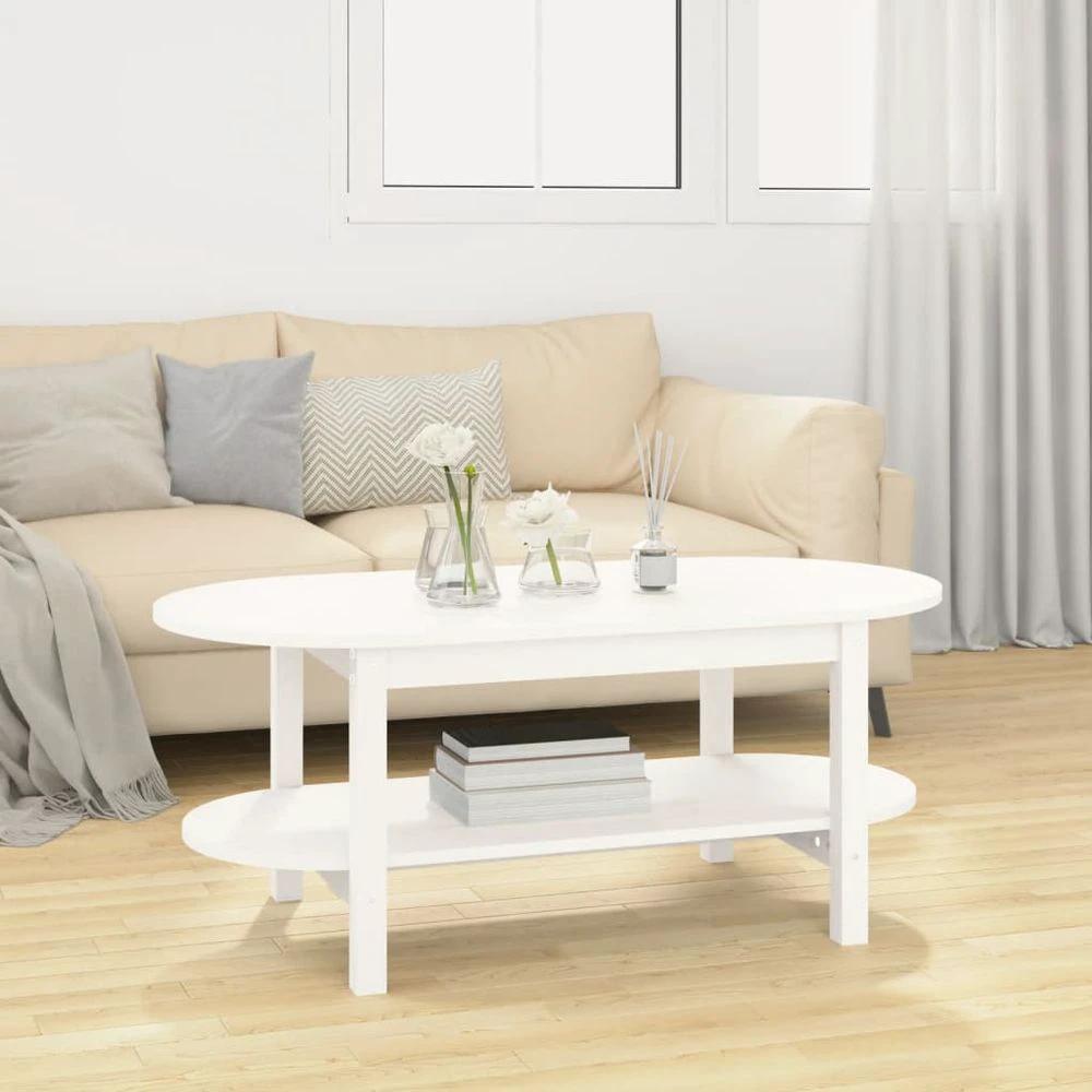 vidaXL Coffee Table 110x55x45 cm vidaXL Solid Wood Pine - Coffee Tables Coffee Table