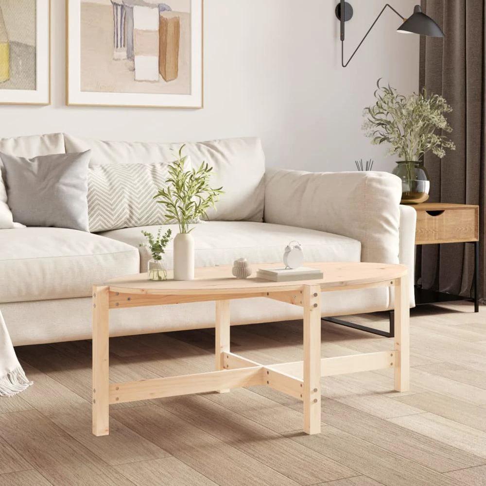 vidaXL Coffee Table 118x63x45 cm vidaXL Solid Wood Pine - Coffee Tables Coffee Table