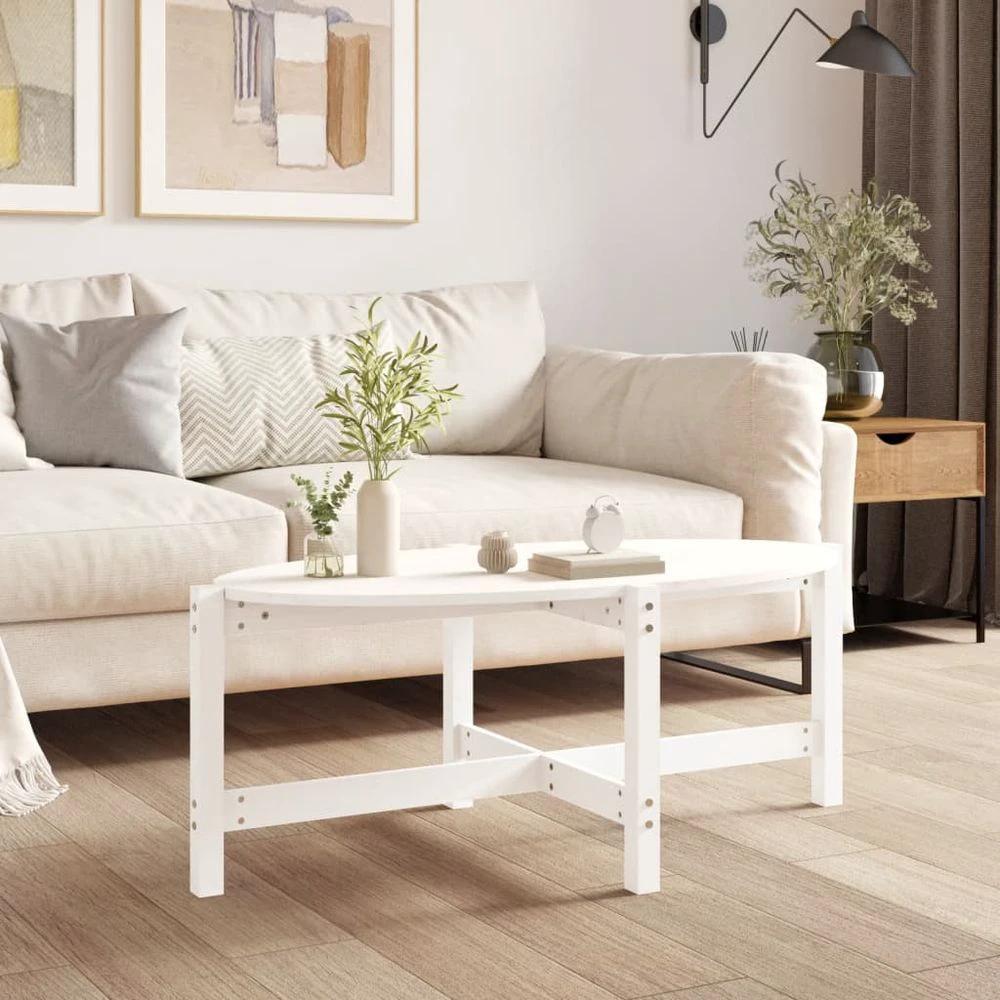 vidaXL Coffee Table 118x63x45 cm vidaXL Solid Wood Pine - Coffee Tables Coffee Table