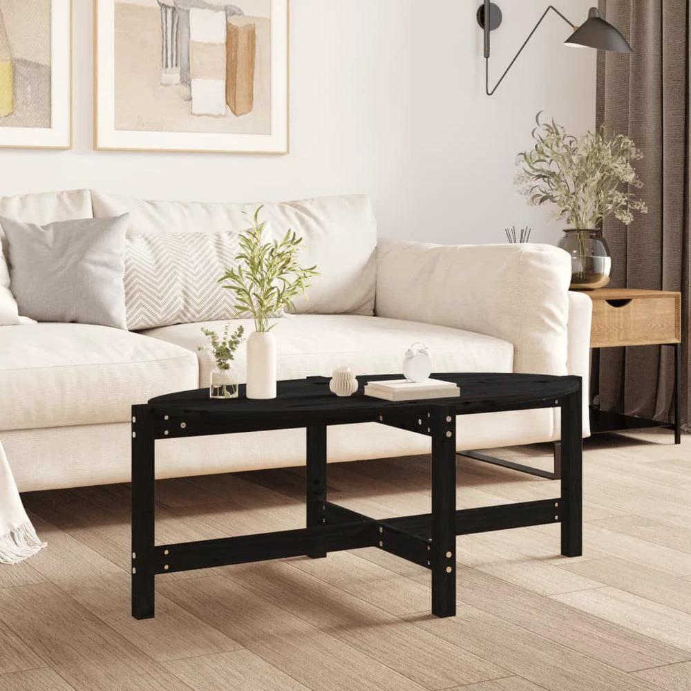 Coffee Table 118x63x45 cm vidaXL Solid Wood Pine by vidaXL